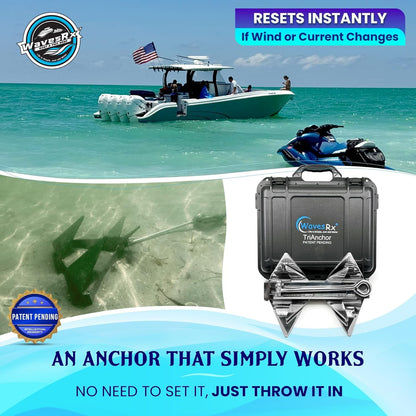 WavesRx 12LB FOLDING TRIANCHOR - Angler's Pro Tackle & Outdoors