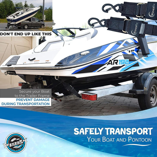 WavesRx 48IN BOAT TRANSOM STRAPS - Angler's Pro Tackle & Outdoors