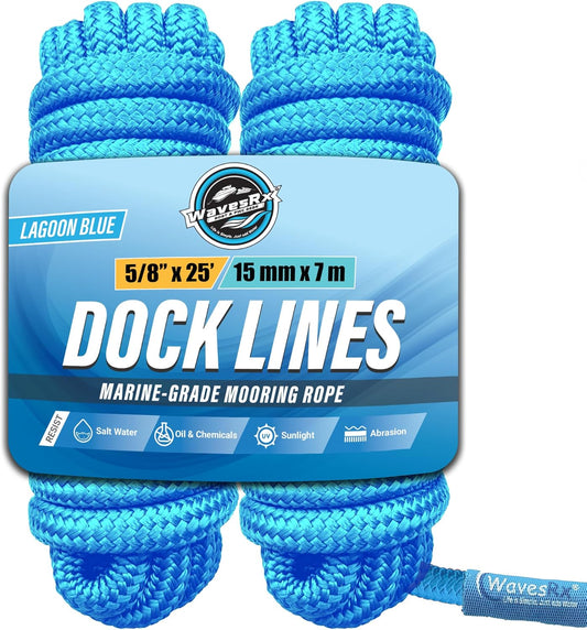 WavesRx 5/8” X 25’ DOCK LINES - Angler's Pro Tackle & Outdoors