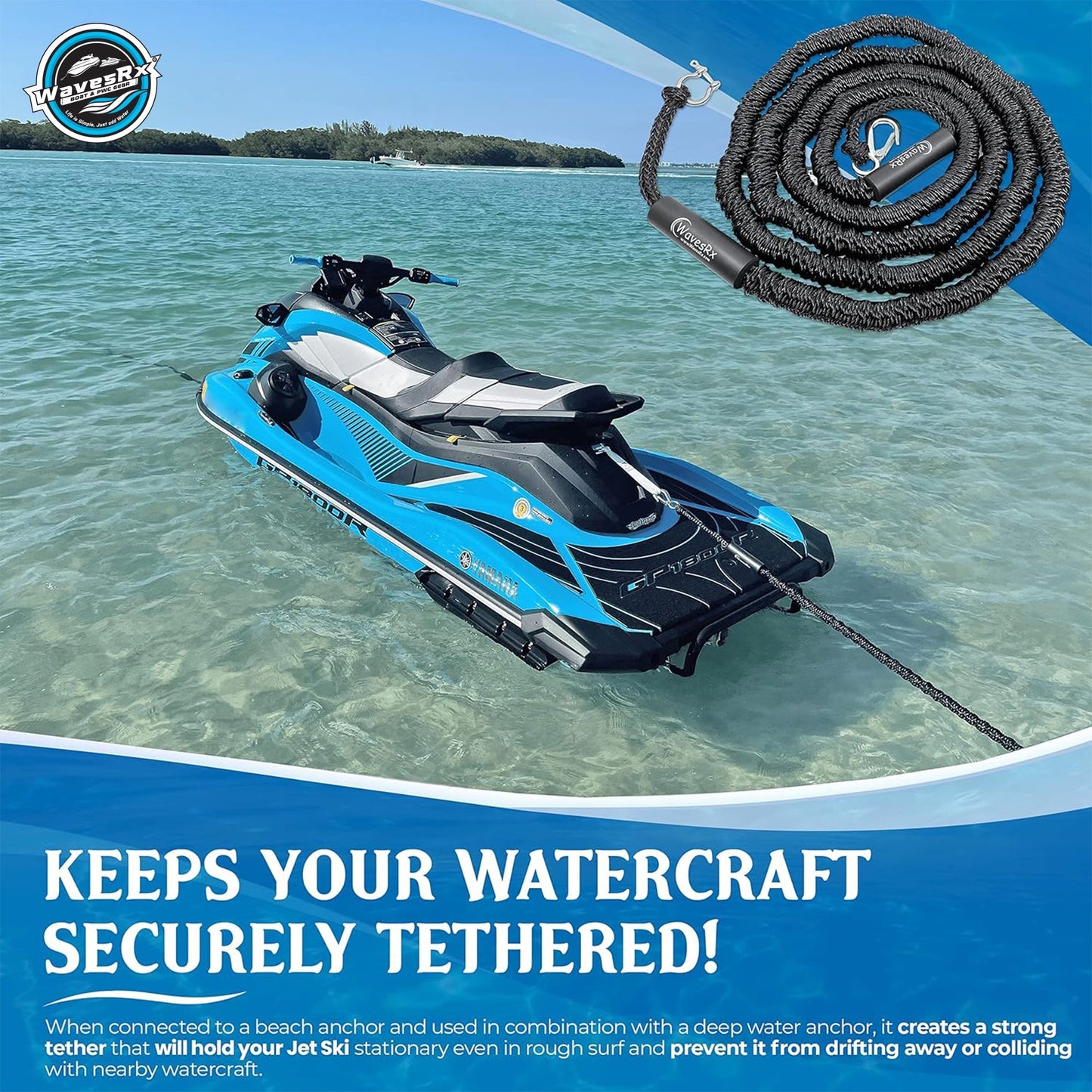 WavesRx 7' - 25' ROUND BUNGEE - Angler's Pro Tackle & Outdoors