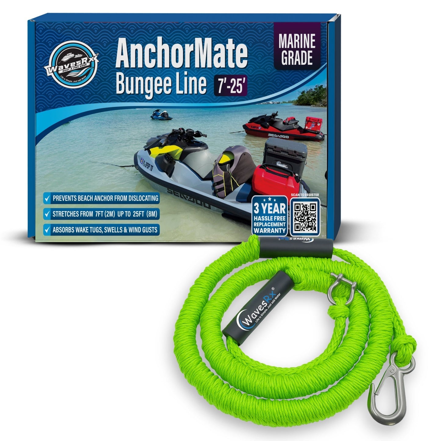 WavesRx 7' - 25' ROUND BUNGEE - Angler's Pro Tackle & Outdoors