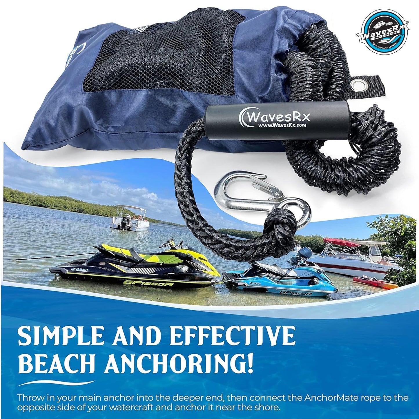 WavesRx 7' - 25' ROUND BUNGEE - Angler's Pro Tackle & Outdoors