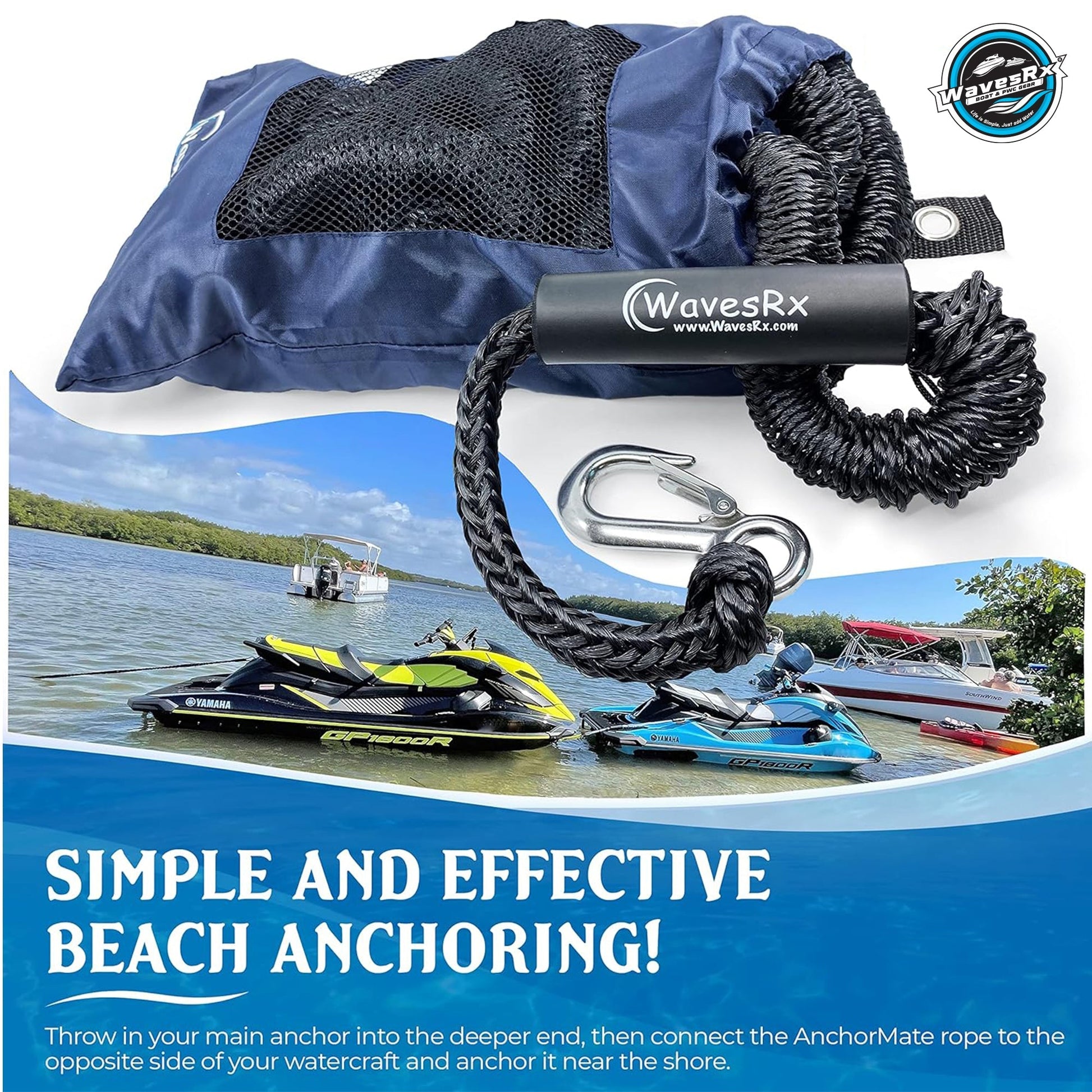 WavesRx 7' - 25' ROUND BUNGEE - Angler's Pro Tackle & Outdoors