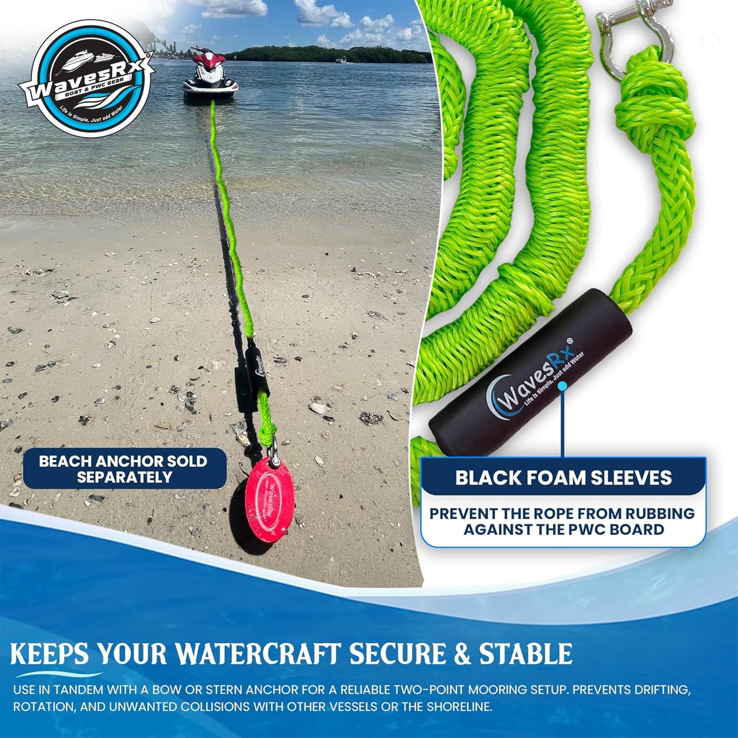 WavesRx 7' - 25' ROUND BUNGEE - Angler's Pro Tackle & Outdoors