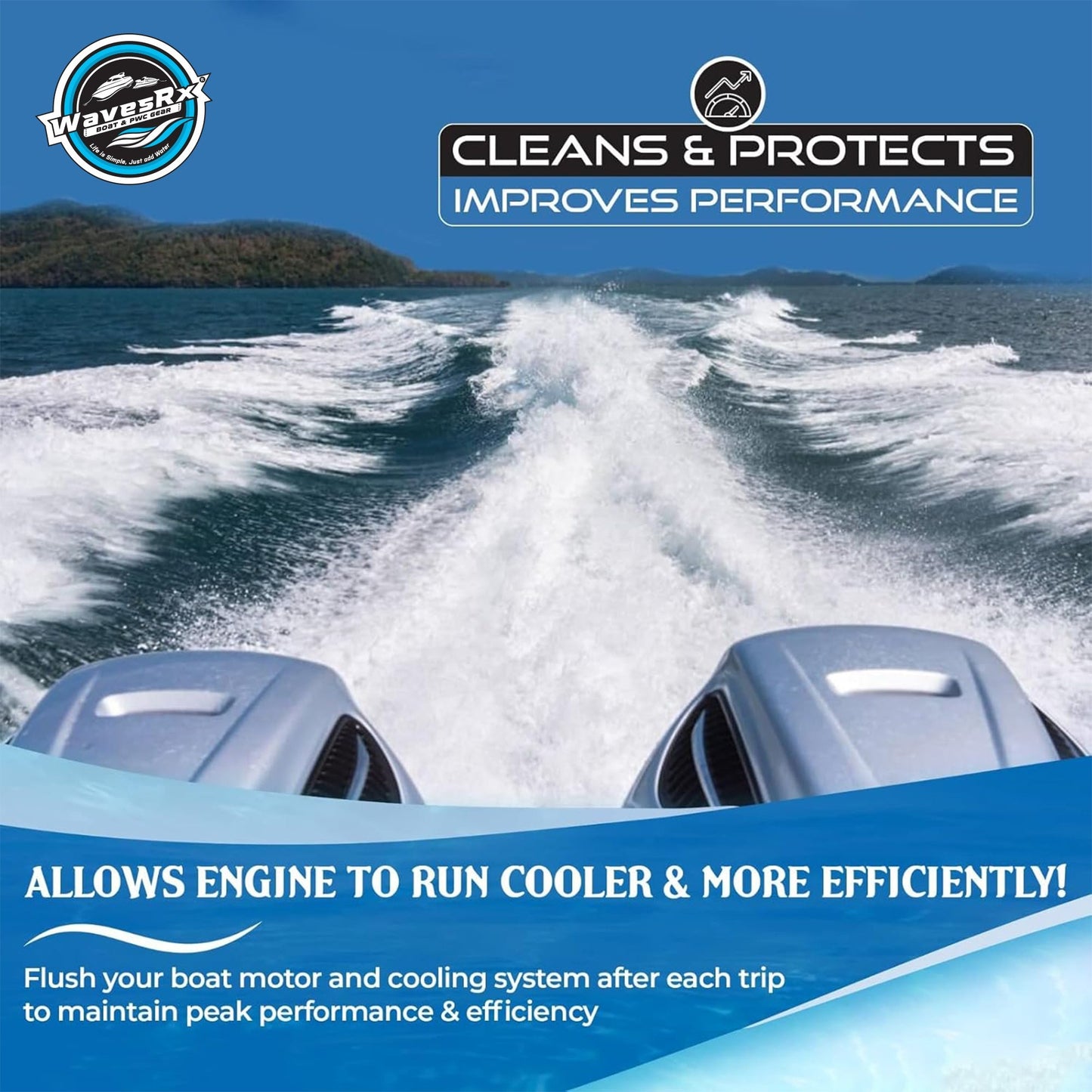 WavesRx EPICFLUSH ENGINE CLEANER - Angler's Pro Tackle & Outdoors