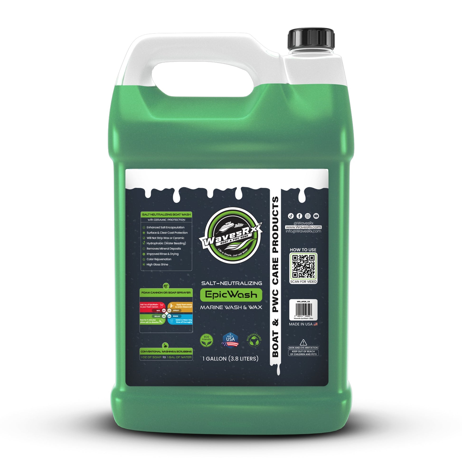 WavesRx EPICWASH BOAT & PWC SOAP - Angler's Pro Tackle & Outdoors