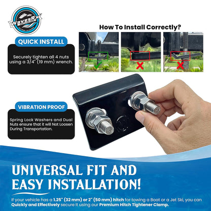 WavesRx HITCH TIGHTENER CLAMP - Angler's Pro Tackle & Outdoors