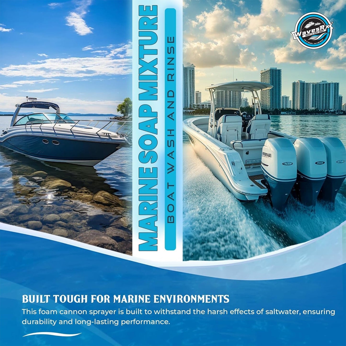 WavesRx WASH & FLUSH SOAP MIXERS - Angler's Pro Tackle & Outdoors