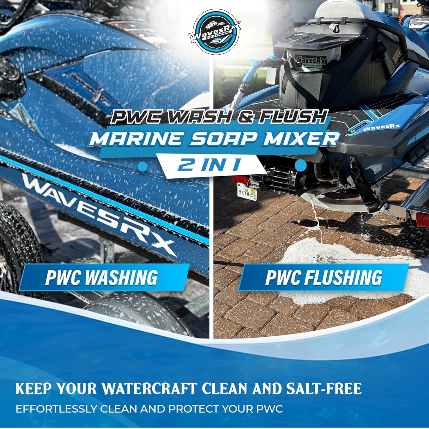WavesRx WASH & FLUSH SOAP MIXERS - Angler's Pro Tackle & Outdoors