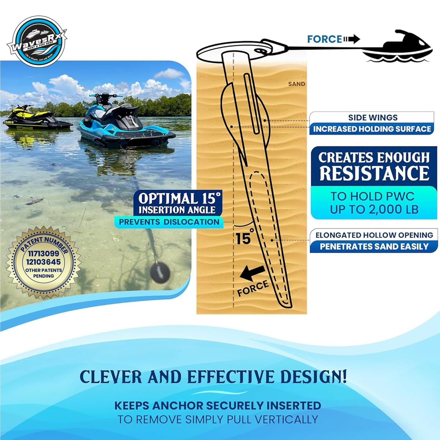 WavesRx WAVECOBRA 12 ANCHOR - Angler's Pro Tackle & Outdoors