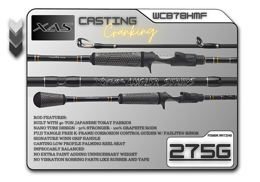 Fish Xtreme Rods WCB78HMF 7'8" Heavy Mod-Fast **Cranking**
