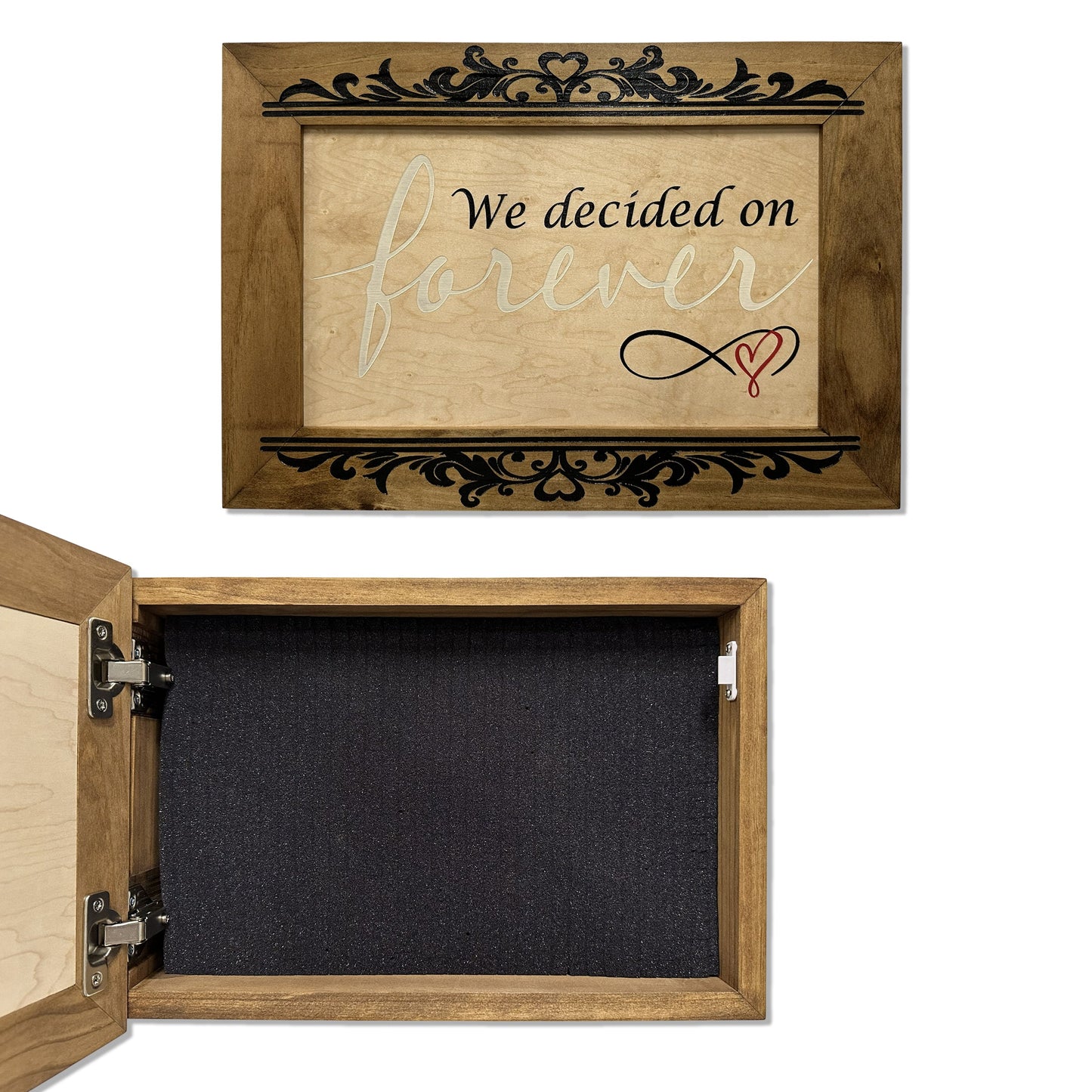 Bellewood Designs - We Decided On Forever Decorative Wall-Mounted Secure Gun Cabinet