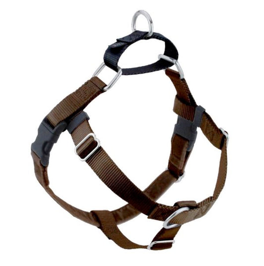 2 Hounds Design Brown Freedom No-Pull Dog Harness