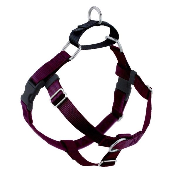 2 Hounds Design Burgundy Freedom No-Pull Dog Harness