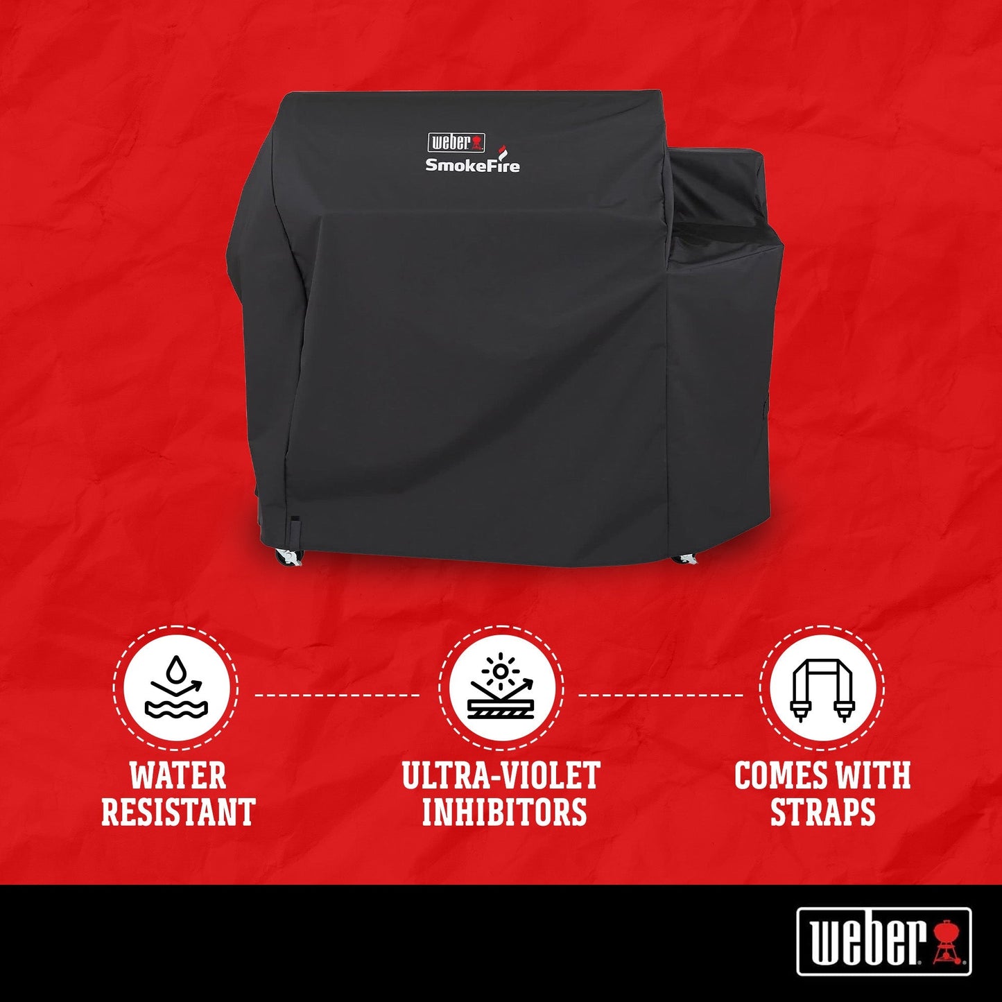 Weber SmokeFire Cover Compatible with SmokeFire EX6/EPX6/ELX6 Wood Pellet Grill - Angler's Pro Tackle & Outdoors