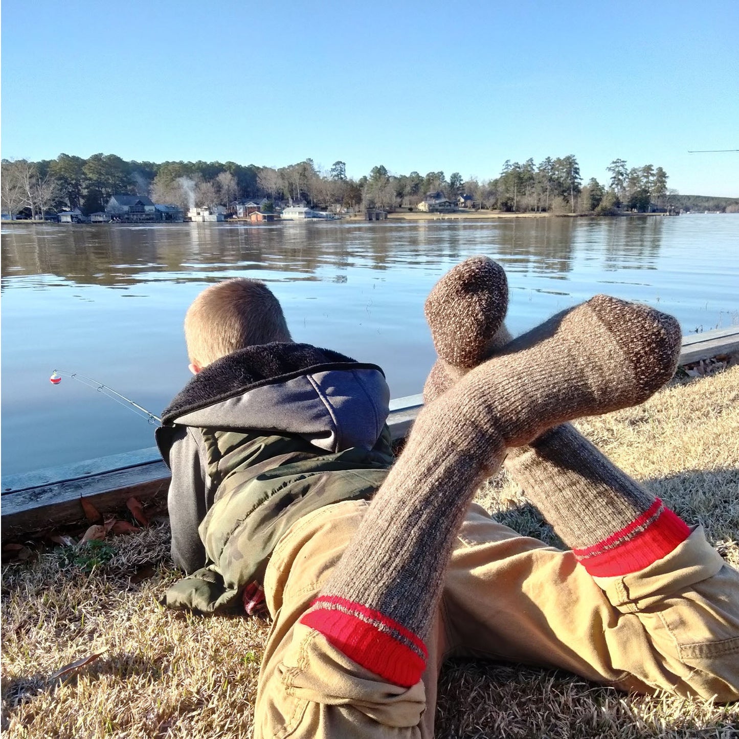 The Buffalo Wool Co. Red Dog Kids Trekker Jr. - Advantage Gear Boot Socks