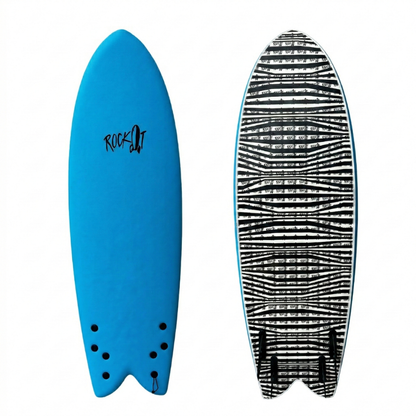 Rock-It Surf 5'8" Weird Al Quad Fish