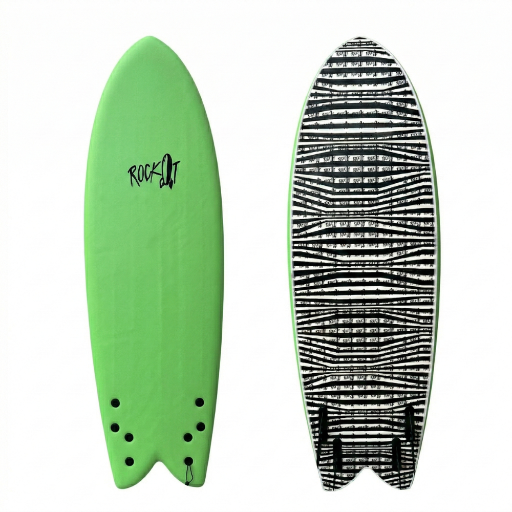 Rock-It Surf 5'8" Weird Al Quad Fish