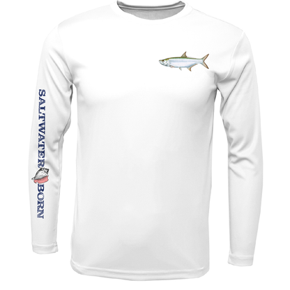 Saltwater Born Clean Tarpon Long Sleeve UPF 50+ Dry-Fit Shirt