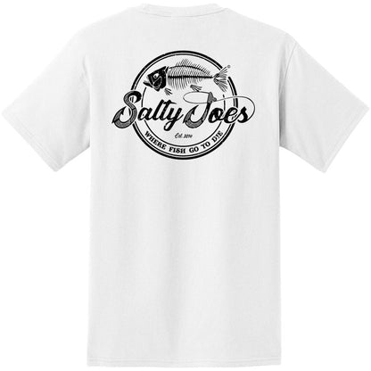 Salty Joe's Skeleton Hook Heavyweight Pocket Tee
