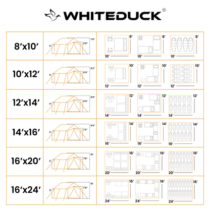 White Duck Outdoors - 14'x16' Alpha Wall Tent - Angler's Pro Tackle & Outdoors