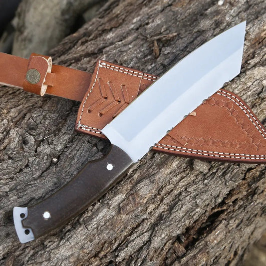 White Hills Knives HANDMADE FORGED D2 Steel Hunting Tracker Fix Blade Knife Full Tang - Resin Handle - Angler's Pro Tackle & Outdoors