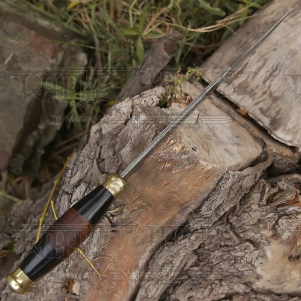 White Hills Knives HANDMADE FORGED DAMASCUS Steel Bowie Hunting Knife EDC - 15” Survival WH 4408 - Angler's Pro Tackle & Outdoors