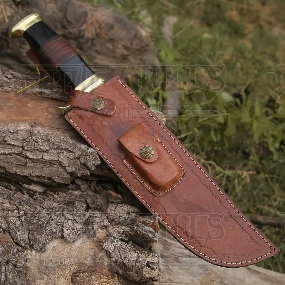 White Hills Knives HANDMADE FORGED DAMASCUS Steel Bowie Hunting Knife EDC - 15” Survival WH 4408 - Angler's Pro Tackle & Outdoors