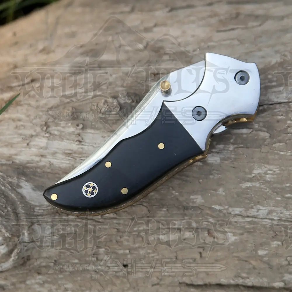 White Hills Knives Stainless Steel Folding Pocket Knife - Camping Pocket Knife - Angler's Pro Tackle & Outdoors