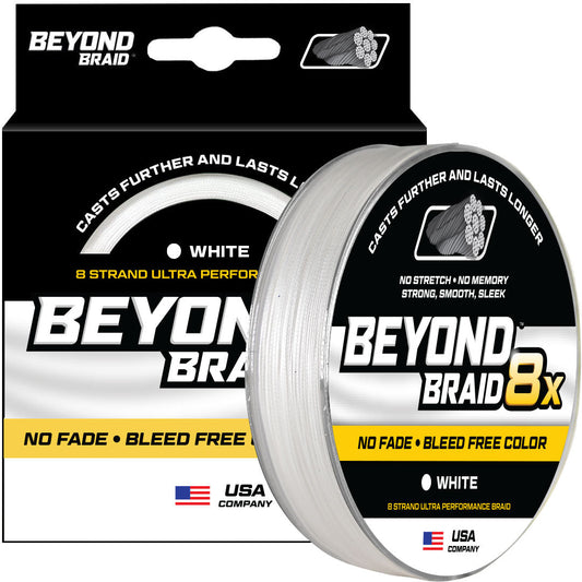 Beyond Braid - White 8X- Ultra Performance 8 Strand