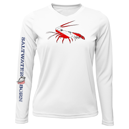 Saltwater Born Florida Lobster Long Sleeve UPF 50+ Dry-Fit Shirt