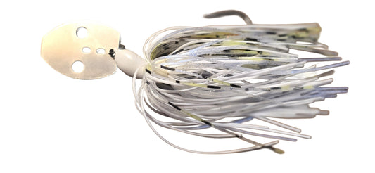 Just Lures Fishing Chatter Jig  -  White Chartreuse Illusion