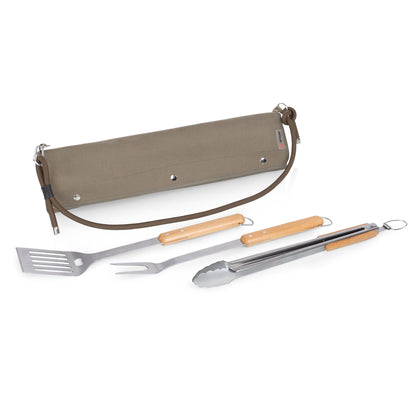 Picnic Time BBQ Roll Up 3 Piece Set