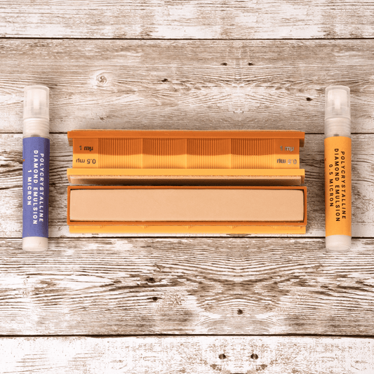 Wicked Edge 1/0.5 Micron Diamond Emulsion and Leather Strops Pack - Angler's Pro Tackle & Outdoors