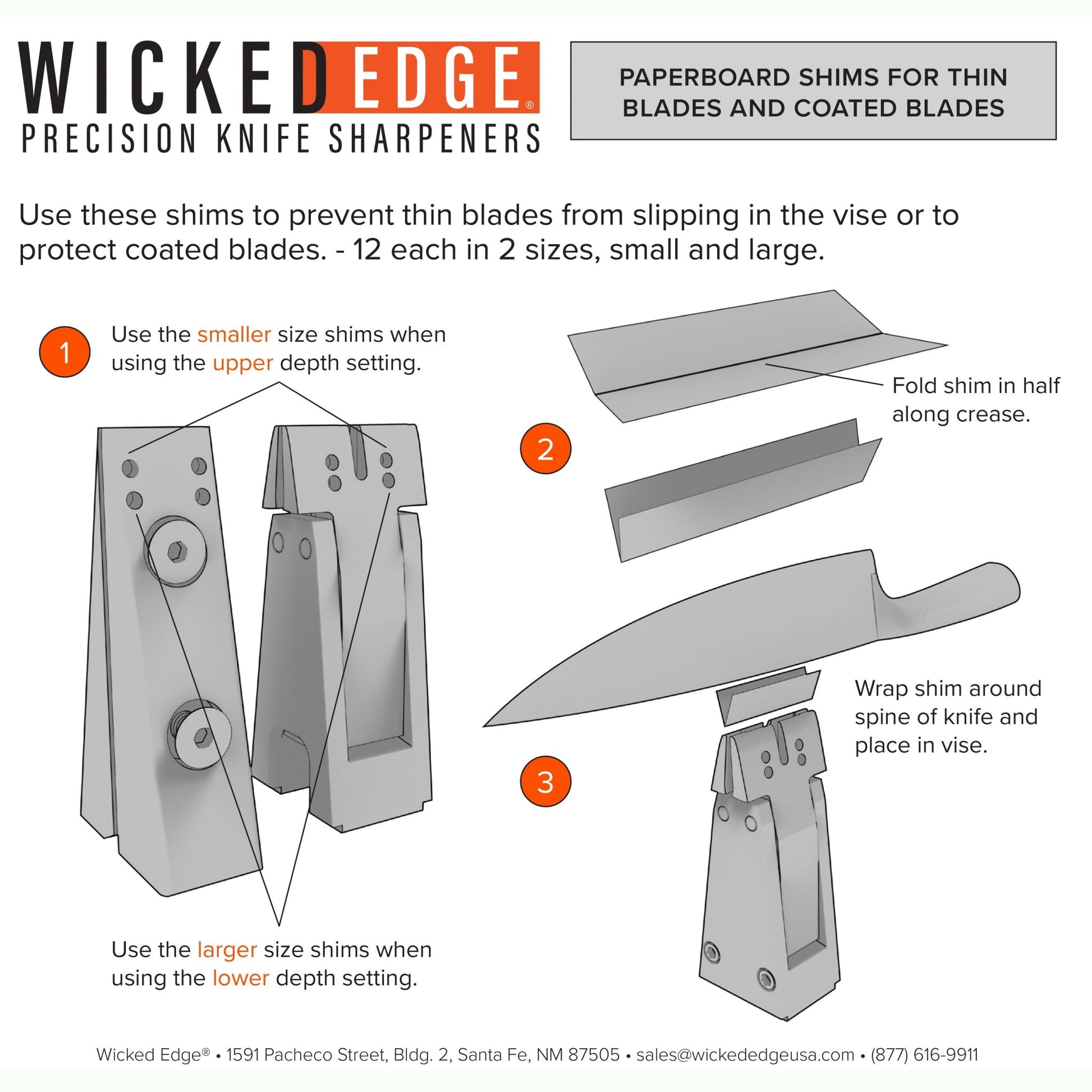 Wicked Edge Vise Shim Pack - Angler's Pro Tackle & Outdoors