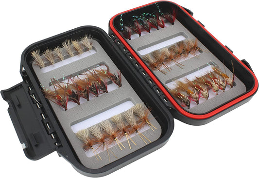 Wild Water Caddis Fly Assortment, 36 Flies with Small Fly Box - Angler's Pro Tackle & Outdoors