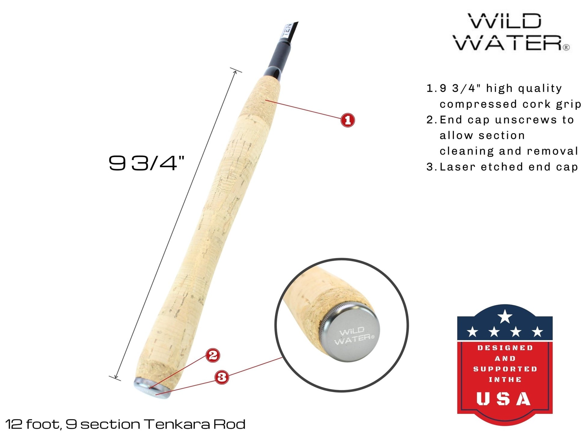 Wild Water Fly Fishing 12' Tenkara Rod - Angler's Pro Tackle & Outdoors