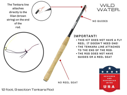 Wild Water Fly Fishing 12' Tenkara Rod - Angler's Pro Tackle & Outdoors