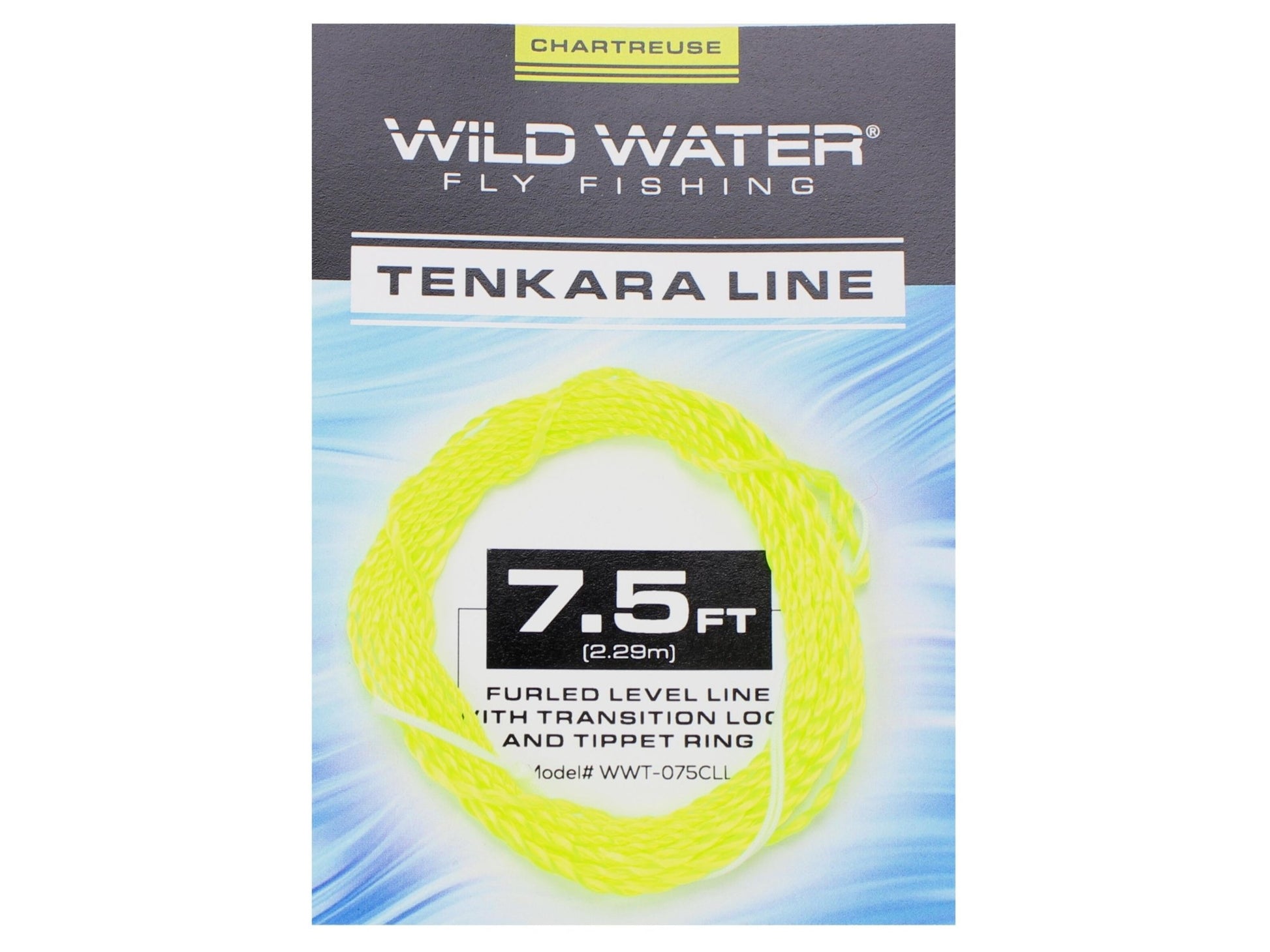 Wild Water Fly Fishing 7.5' Chartreuse Furled Level Tenkara Line - Angler's Pro Tackle & Outdoors