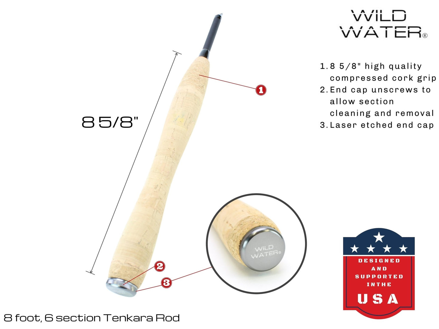 Wild Water Fly Fishing 8' Tenkara Rod - Angler's Pro Tackle & Outdoors