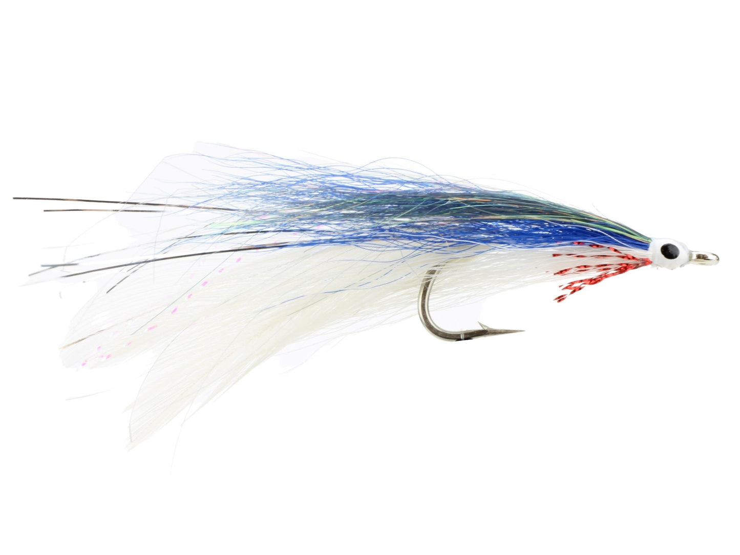 Wild Water Fly Fishing Blue, Red and White Deceiver, size 2/0, qty. 3 - Angler's Pro Tackle & Outdoors