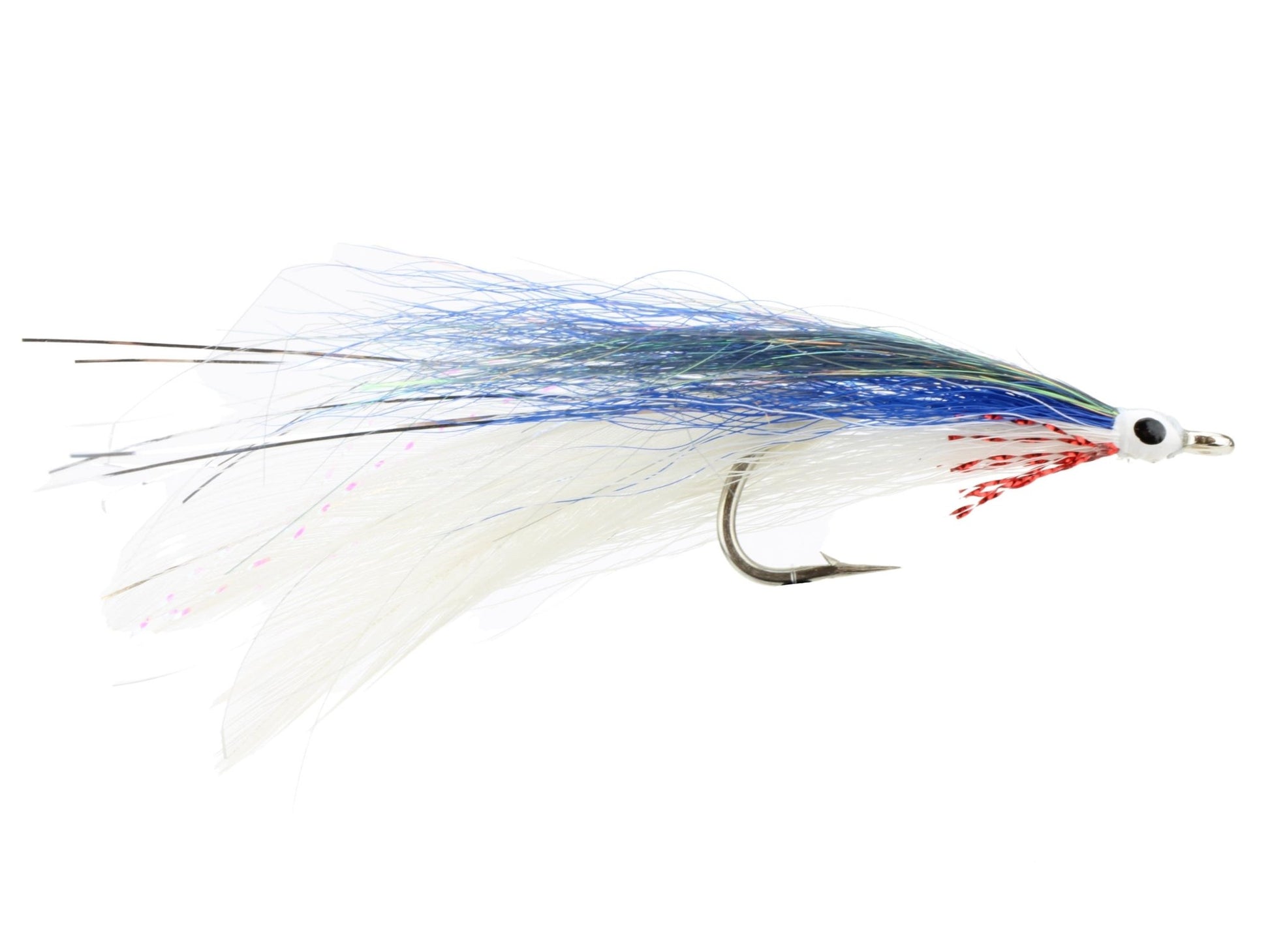 Wild Water Fly Fishing Blue, Red and White Deceiver, size 2/0, qty. 3 - Angler's Pro Tackle & Outdoors