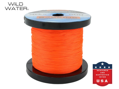 Wild Water Fly Fishing Braided Dacron Backing Spool, 30# 500 yards, Bright Orange - Angler's Pro Tackle & Outdoors