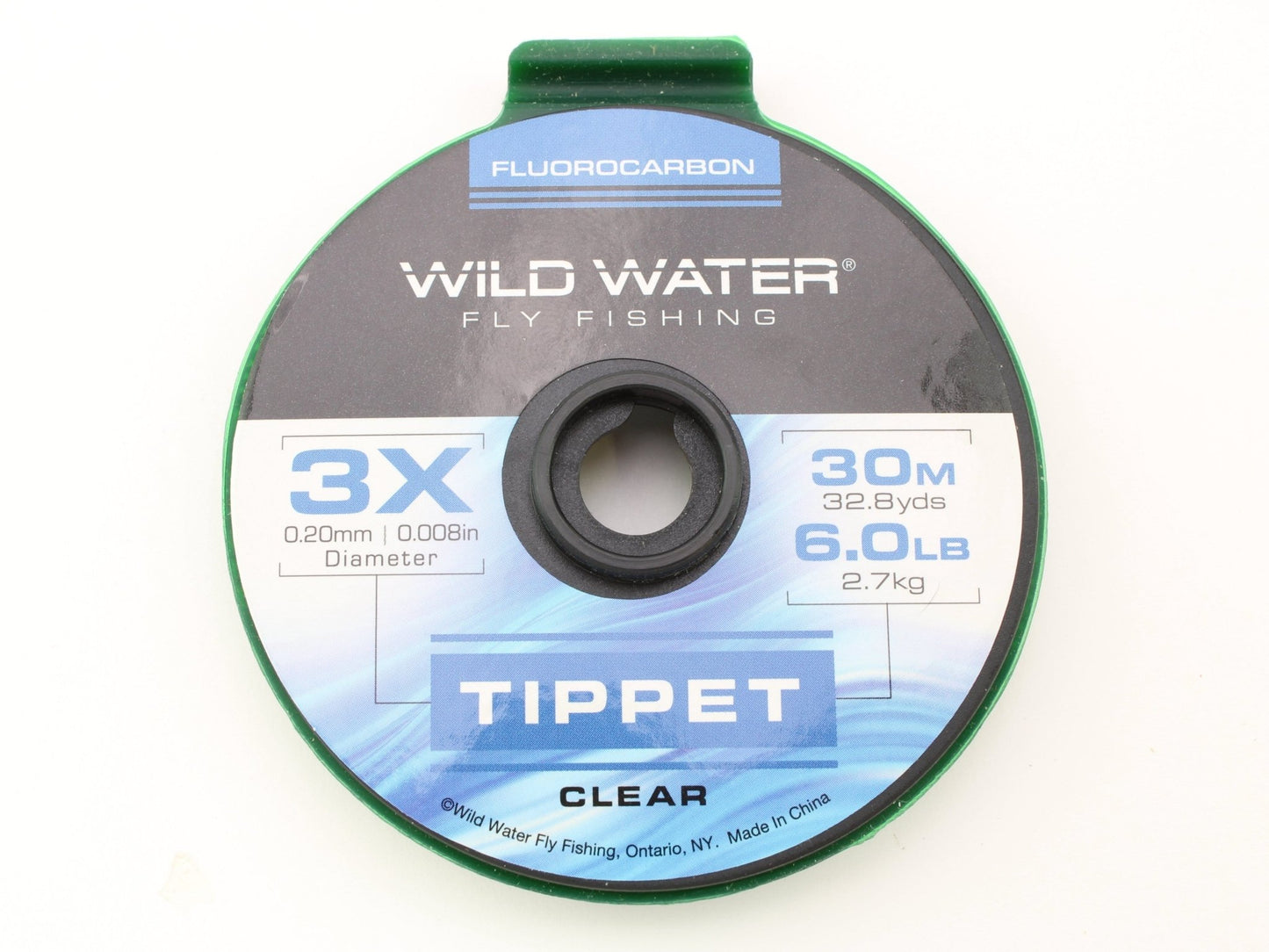 Wild Water Fly Fishing Fluorocarbon Tippet Spool 3X, 30m - Angler's Pro Tackle & Outdoors
