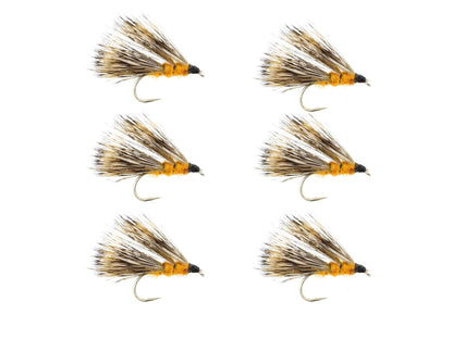 Wild Water Fly Fishing Orange Sedge Hog, Size 12, Qty. 6 - Angler's Pro Tackle & Outdoors