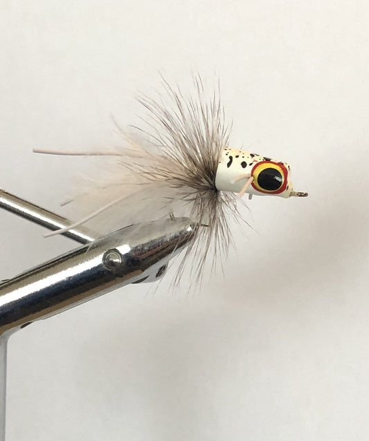 Wild Water Fly Fishing White Snub Nose Slider Popper, Size 8, Qty. 4 - Angler's Pro Tackle & Outdoors