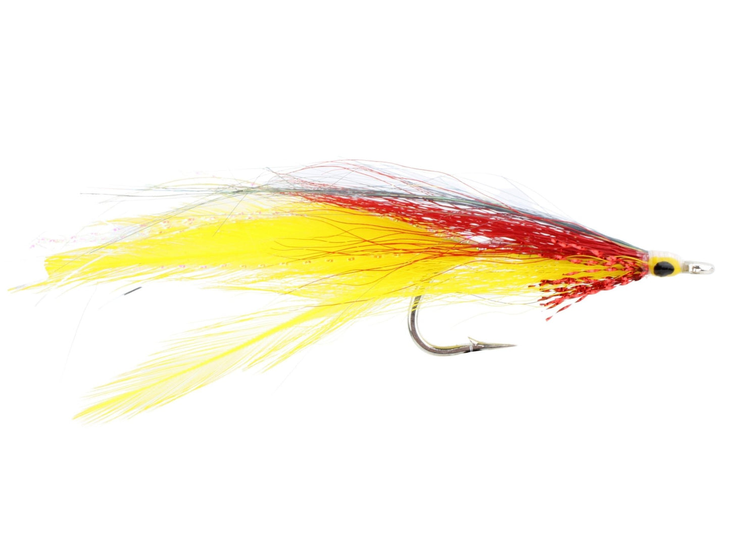 Wild Water Fly Fishing Yellow and Red Deceiver, size 2/0, qty. 3 - Angler's Pro Tackle & Outdoors