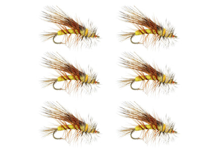 Wild Water Fly Fishing Yellow Stimulator, Size 12, Qty. 6 - Angler's Pro Tackle & Outdoors