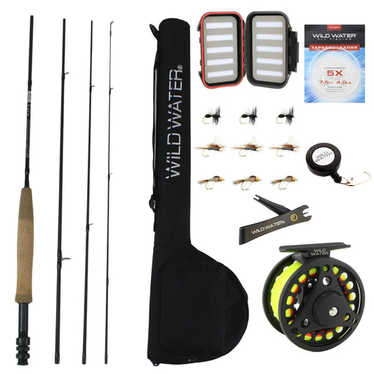 Wild Water Standard Fly Fishing Combo, 7 ft 3/4 wt Rod - Angler's Pro Tackle & Outdoors