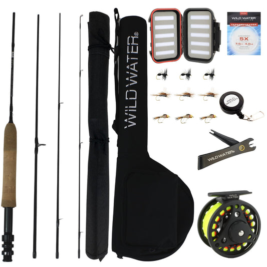 Wild Water Standard Fly Fishing Kit, 5 ft 6 in 3 wt Rod - Angler's Pro Tackle & Outdoors